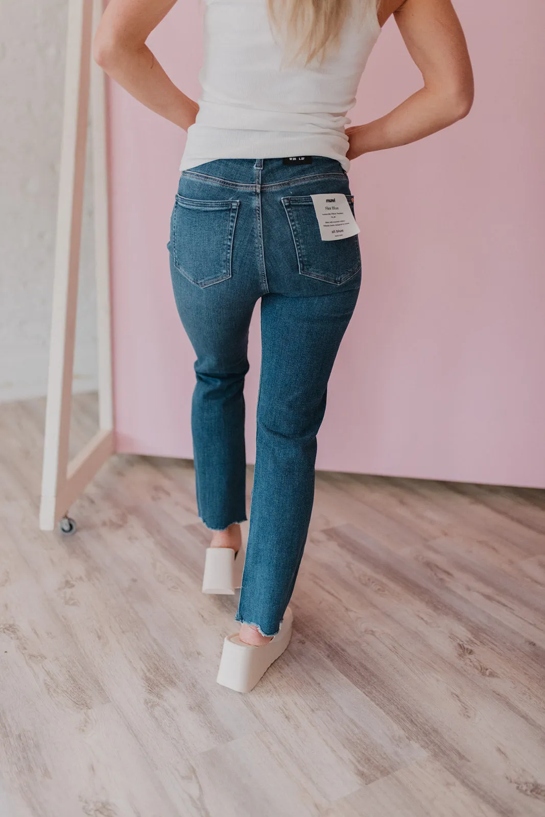 Mavi Anika Mid Rise Crop Flare Jeans