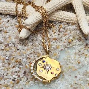 NORTH STAR PENDANT  - 18K WATERPROOF NECKLACE