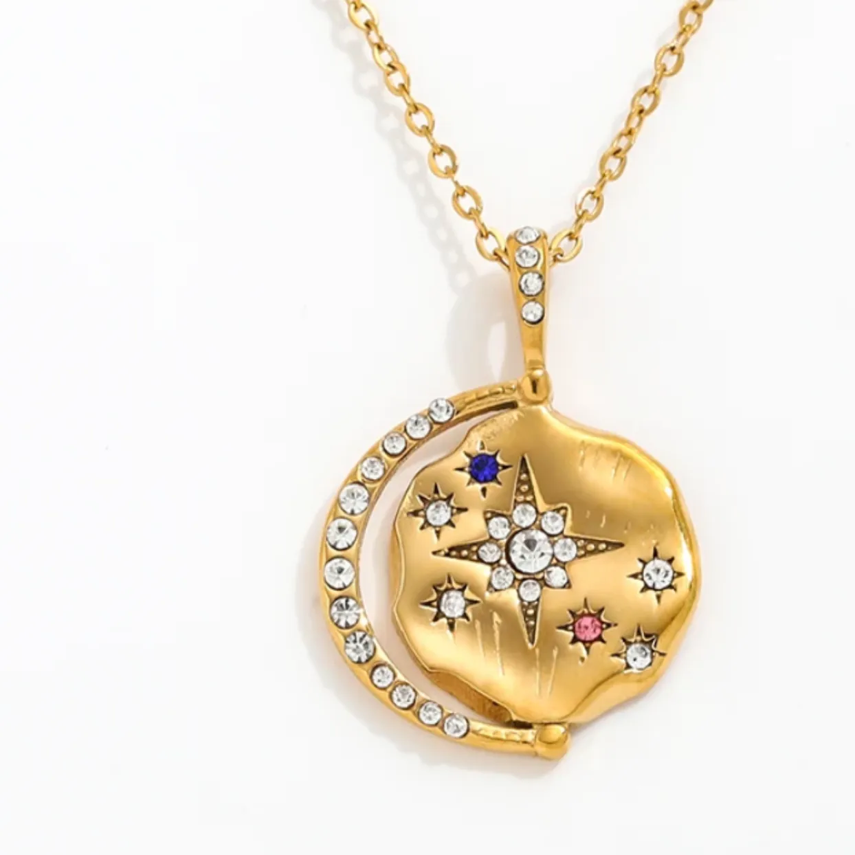 NORTH STAR PENDANT  - 18K WATERPROOF NECKLACE