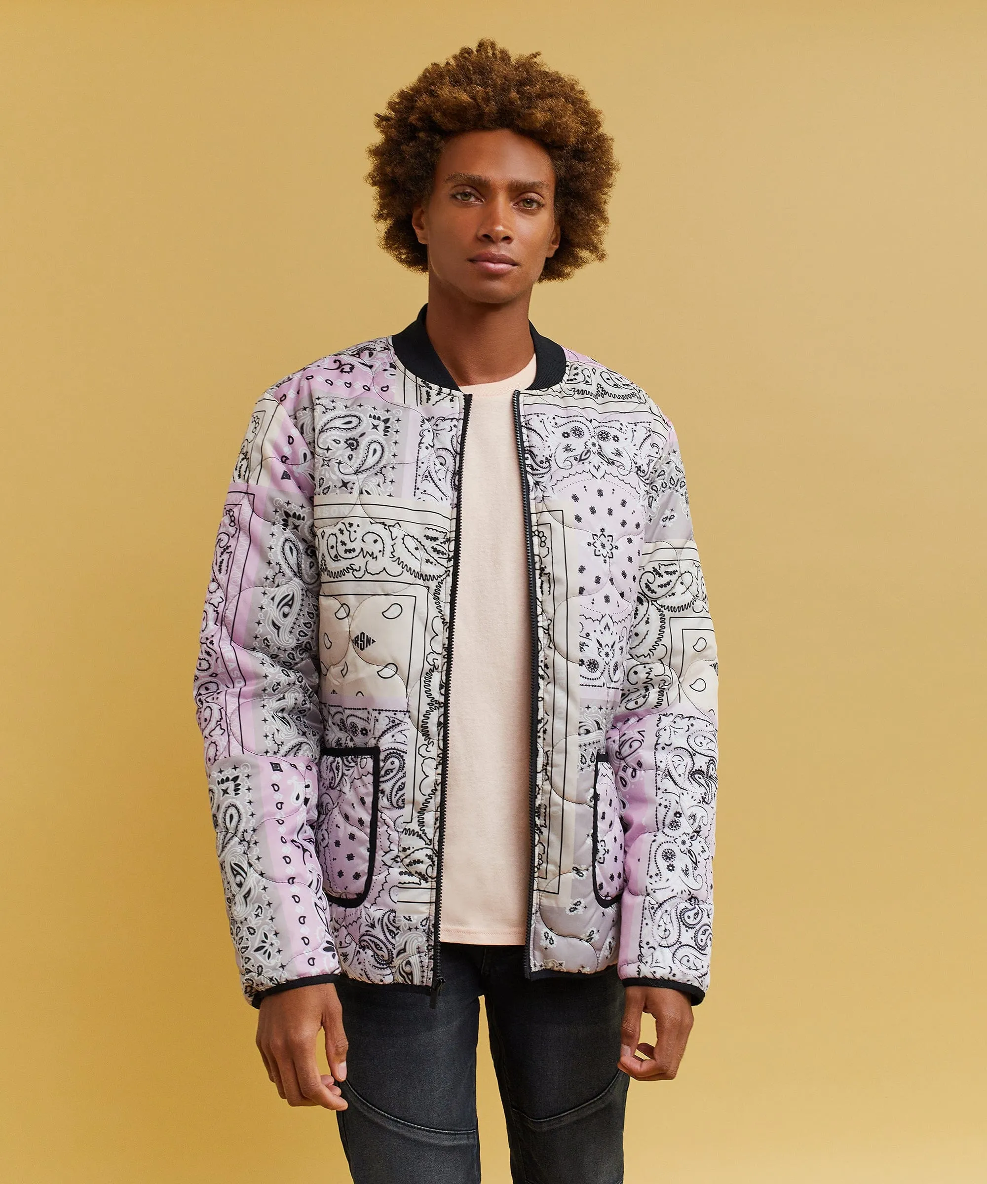 Paisley Quilted Jacket With Lining