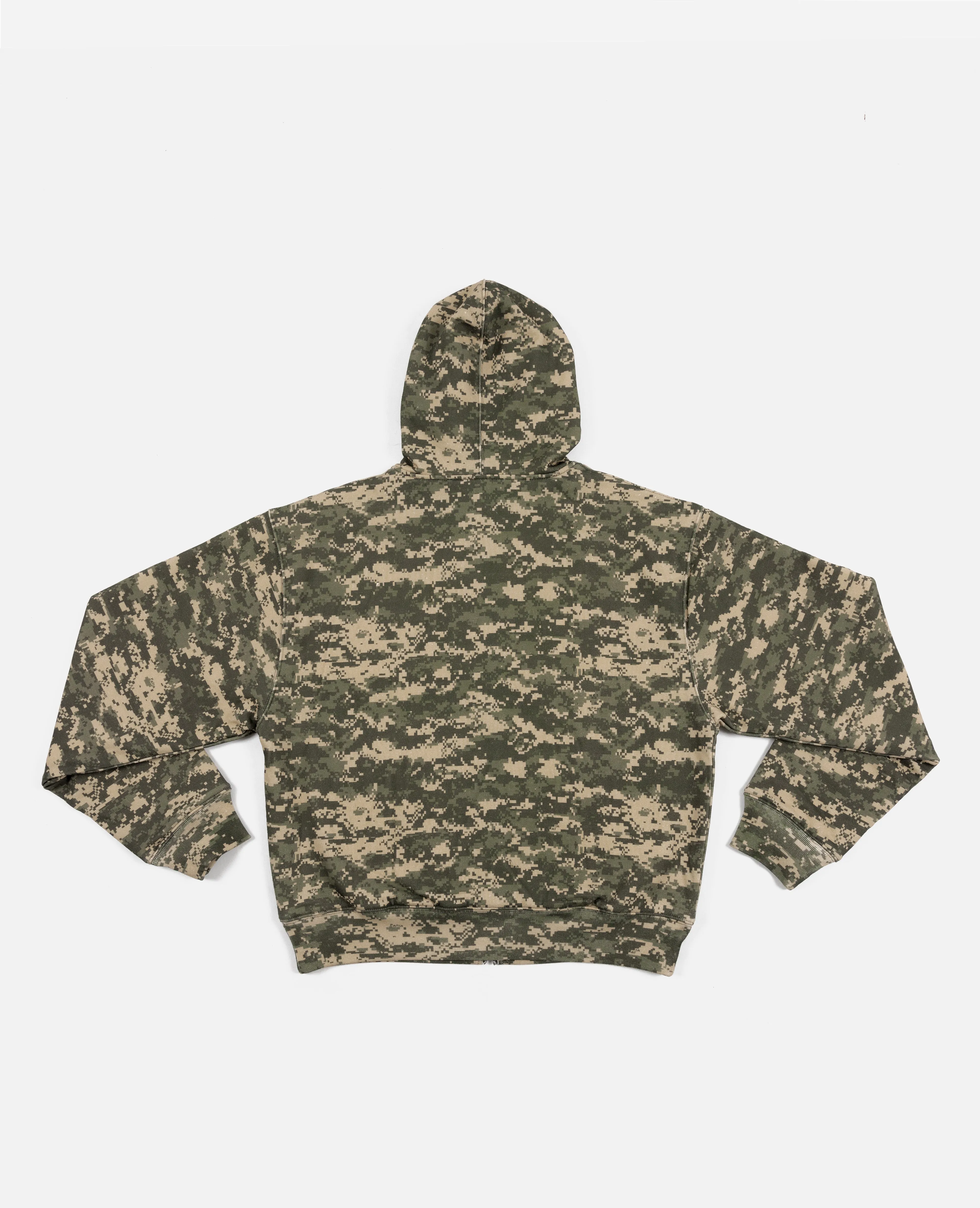 Patta Digi Camo Waffle Zip Hooded Sweater (Multi/Digi Camo)