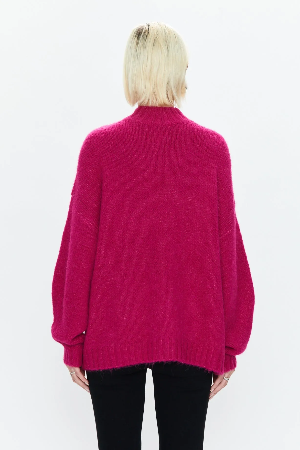 PISTOLA CARLEN MOCK NECK SWEATER - FUCHSIA