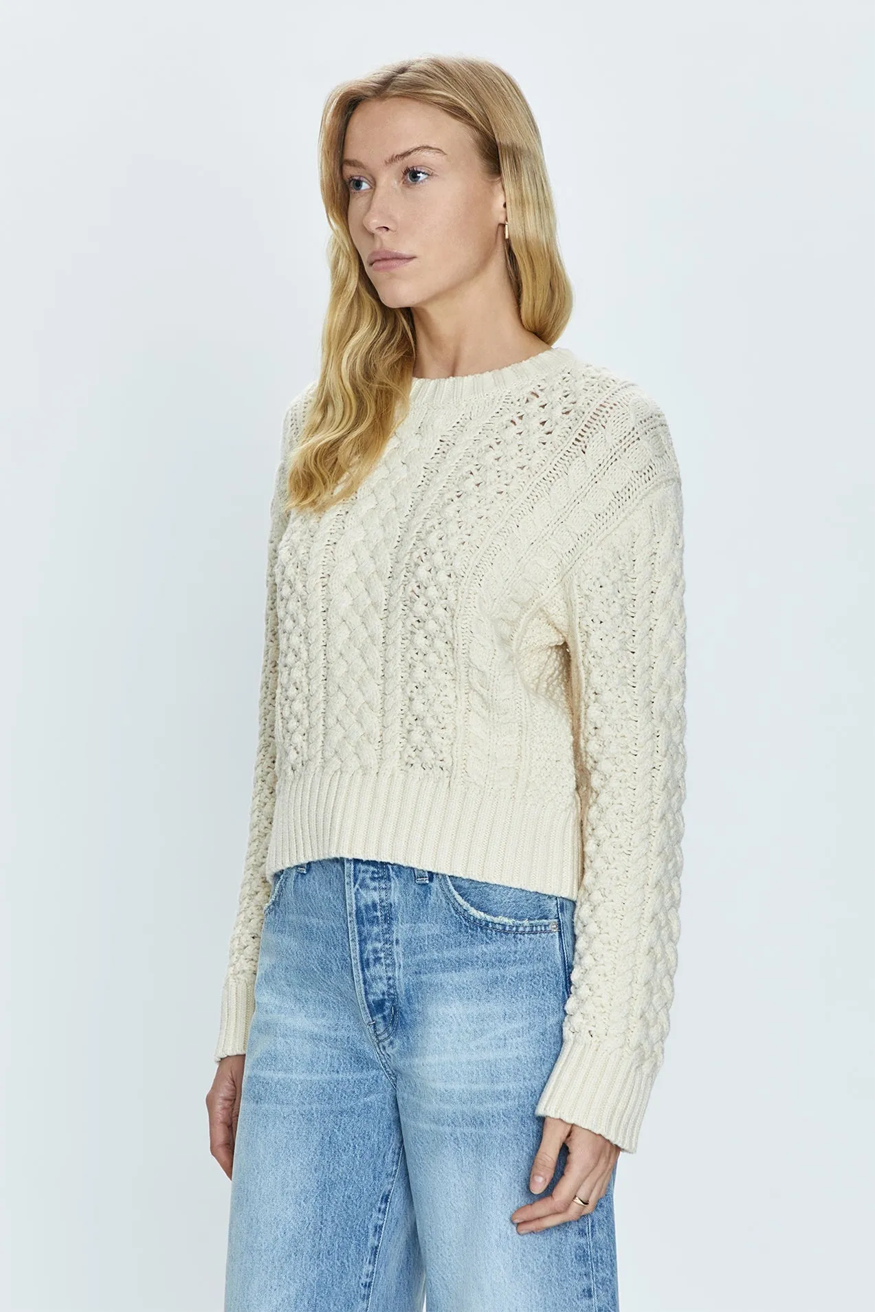 PISTOLA QUINN SHRUNKEN FISHERMAN SWEATER