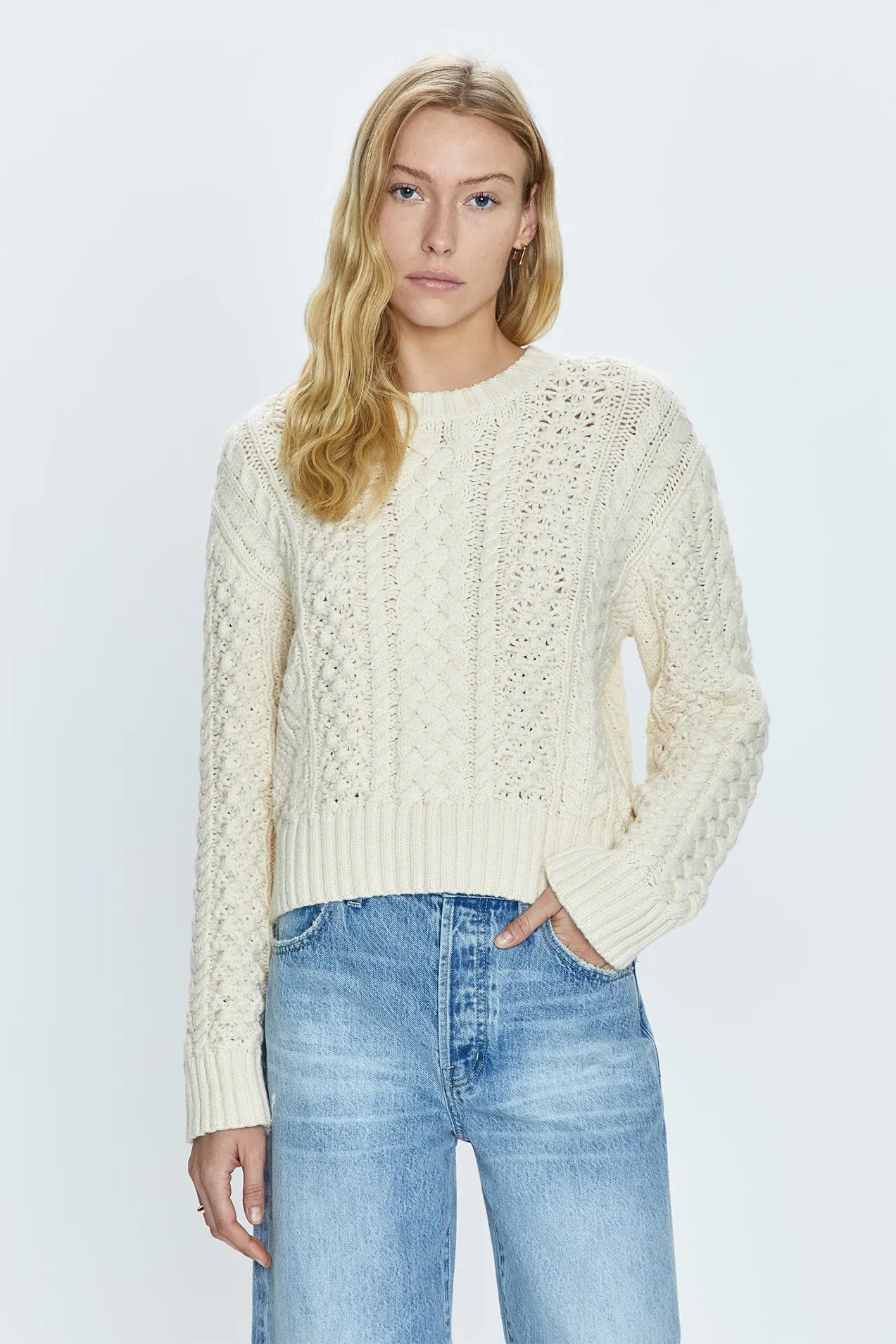 PISTOLA QUINN SHRUNKEN FISHERMAN SWEATER