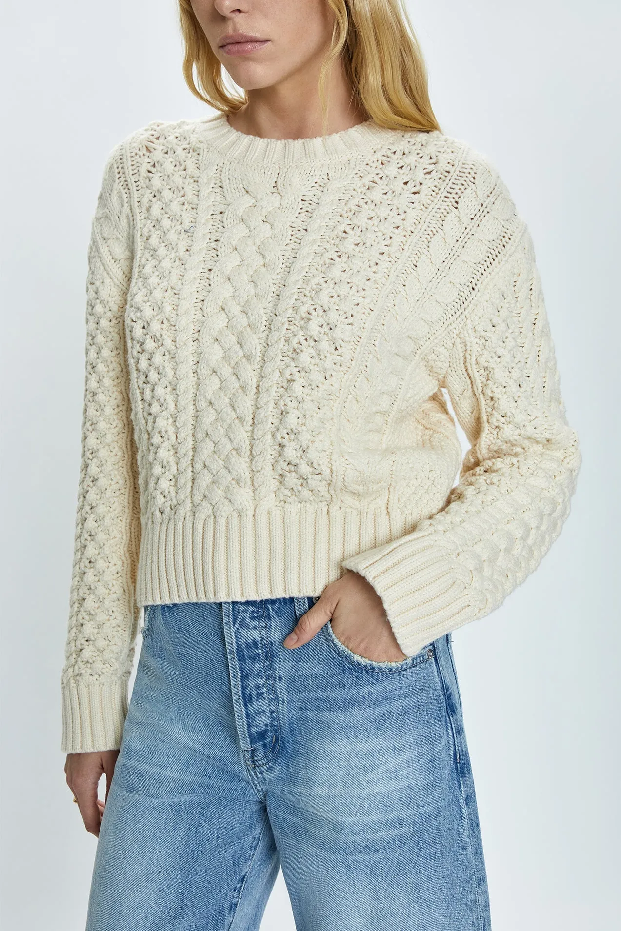 PISTOLA QUINN SHRUNKEN FISHERMAN SWEATER