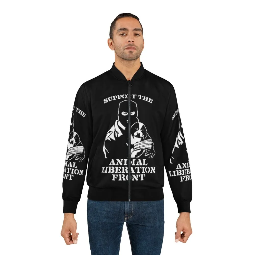 "Animal Liberation" Vegan Bomber Jacket