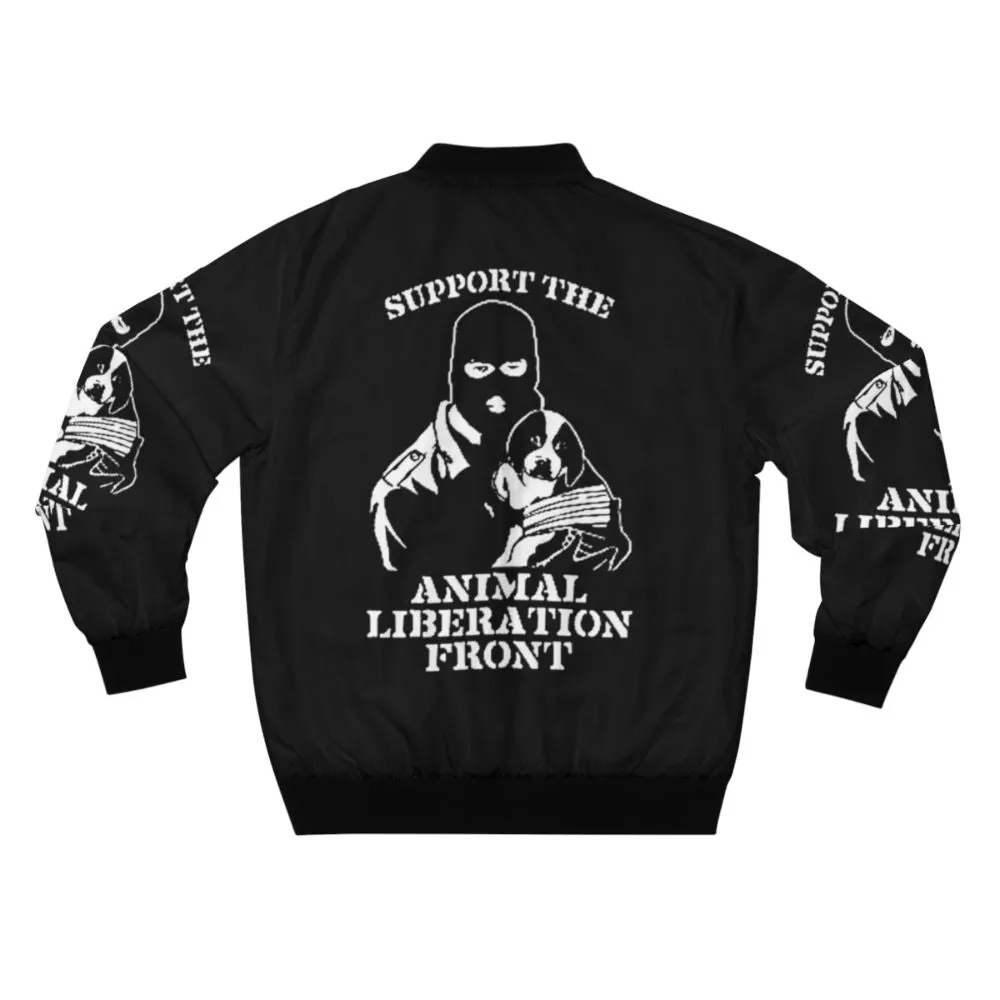 "Animal Liberation" Vegan Bomber Jacket