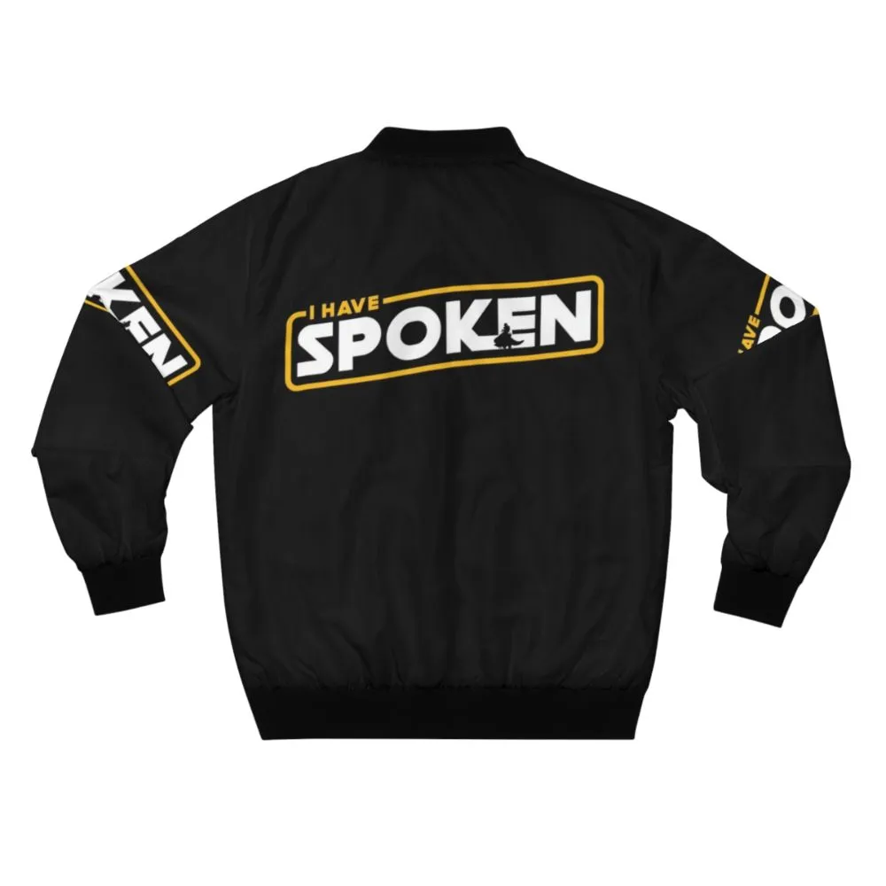 "I Have Spoken" Mandalorian Bomber Jacket