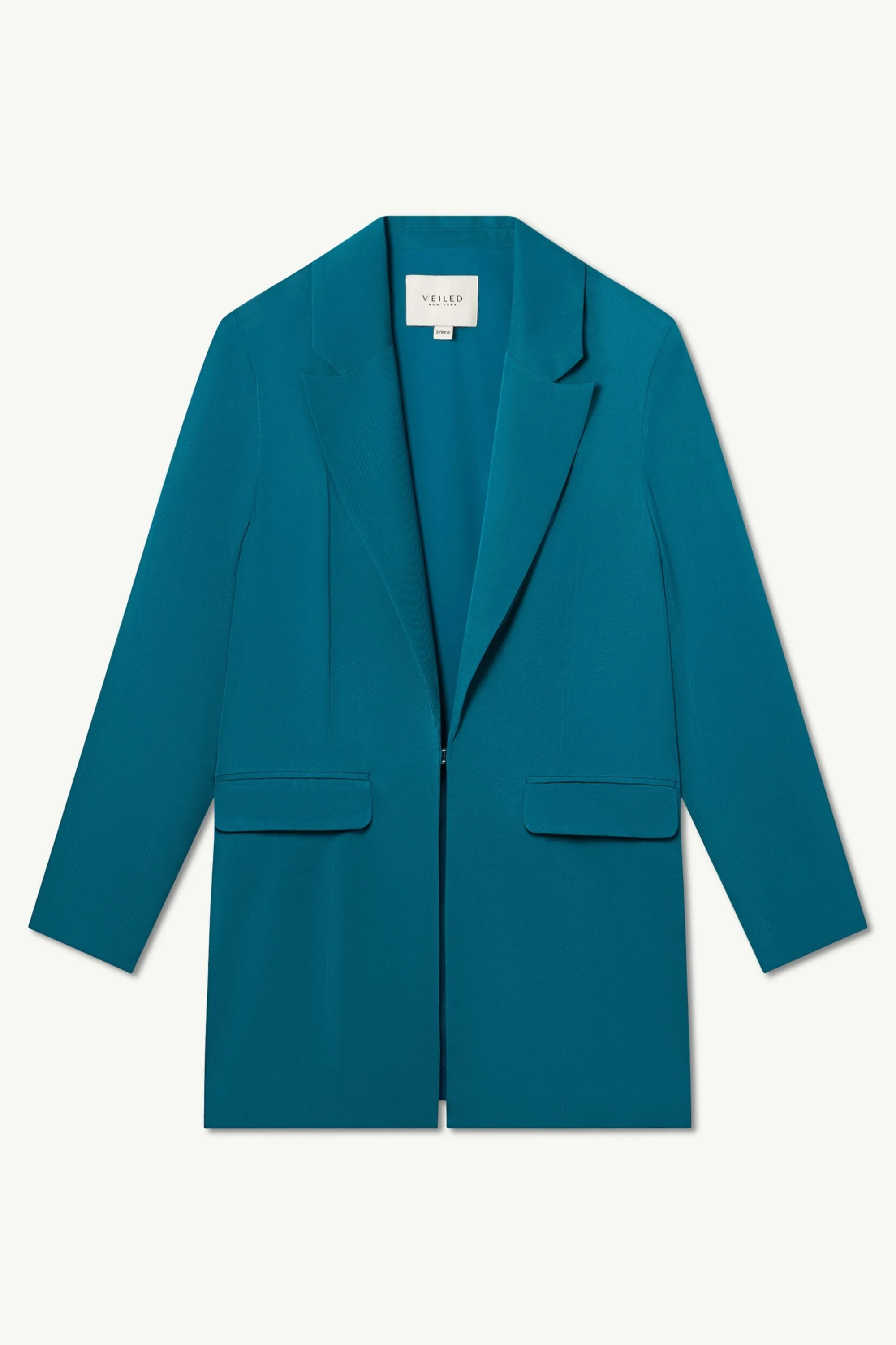 Rayan Organza Two Piece Blazer - Deep Lagoon