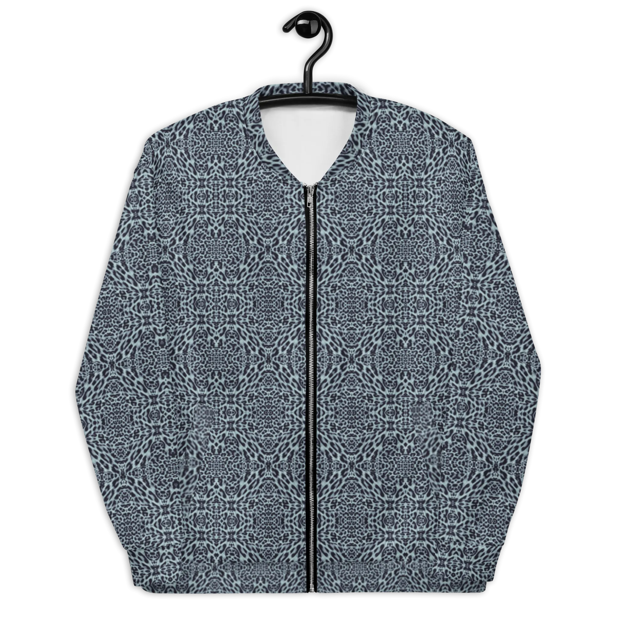 Recursia Contemplative Jaguar II Men's Bomber Jacket In Blue