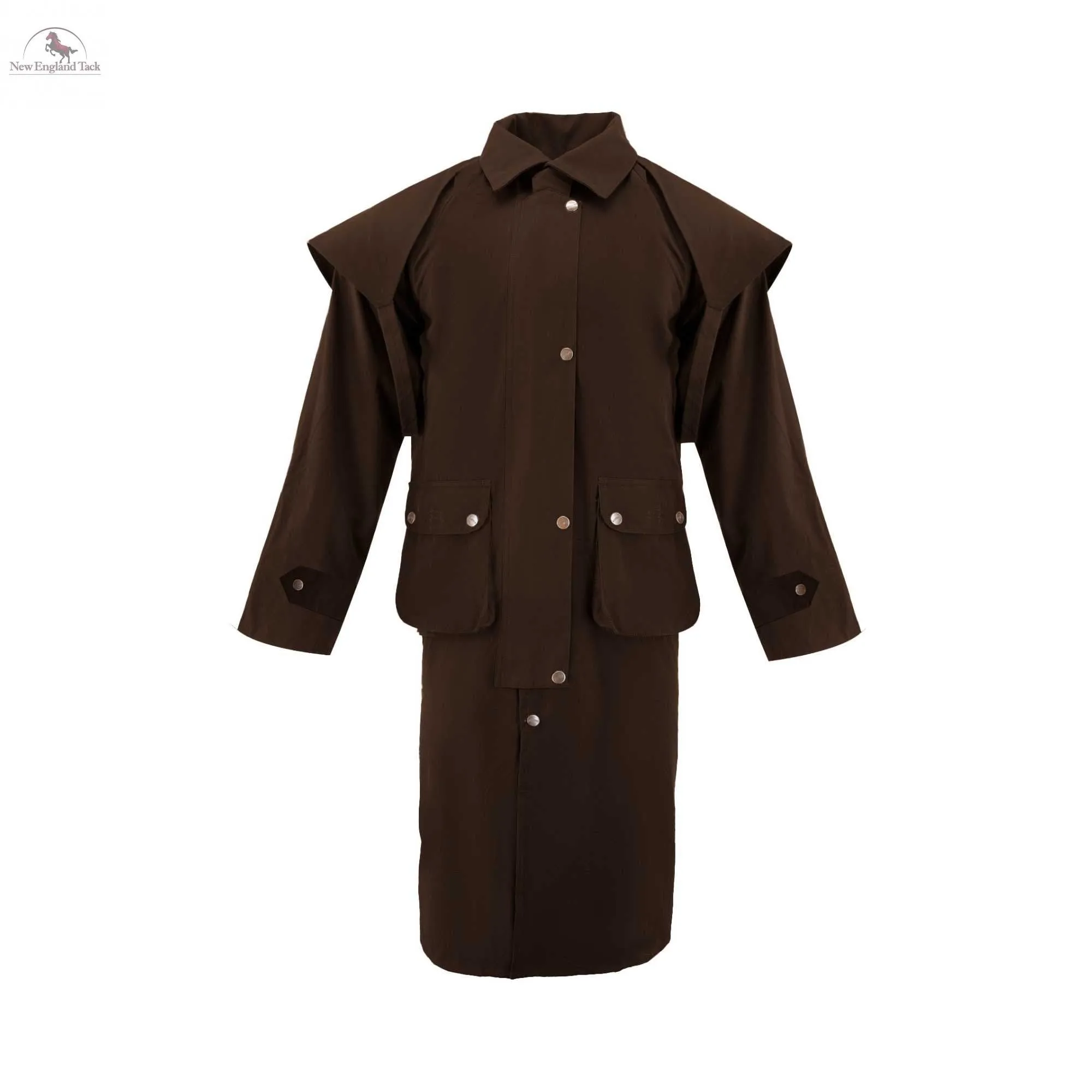 Resistance Premium Waterproof Oilskin Long Duster Coat