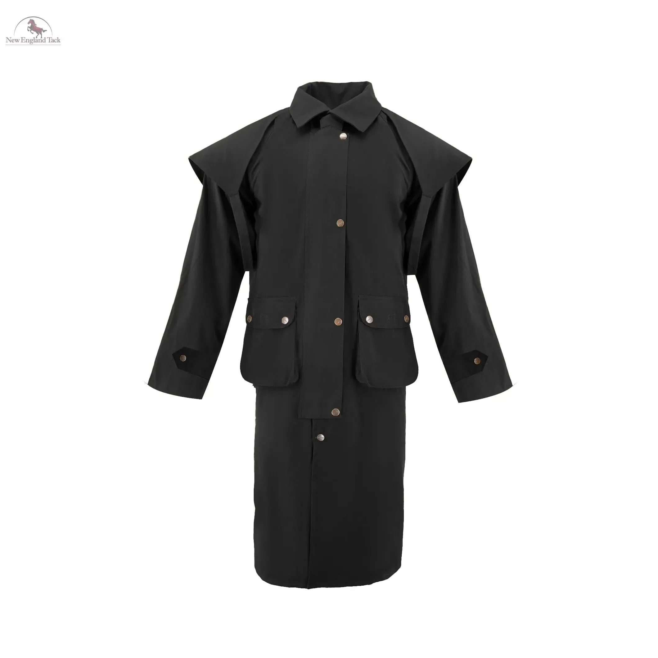 Resistance Premium Waterproof Oilskin Long Duster Coat