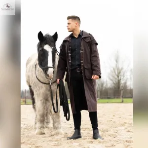 Resistance Premium Waterproof Oilskin Long Duster Coat