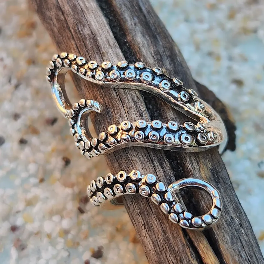 SILVER OCTOPUS - WATERPROOF SILVER RING