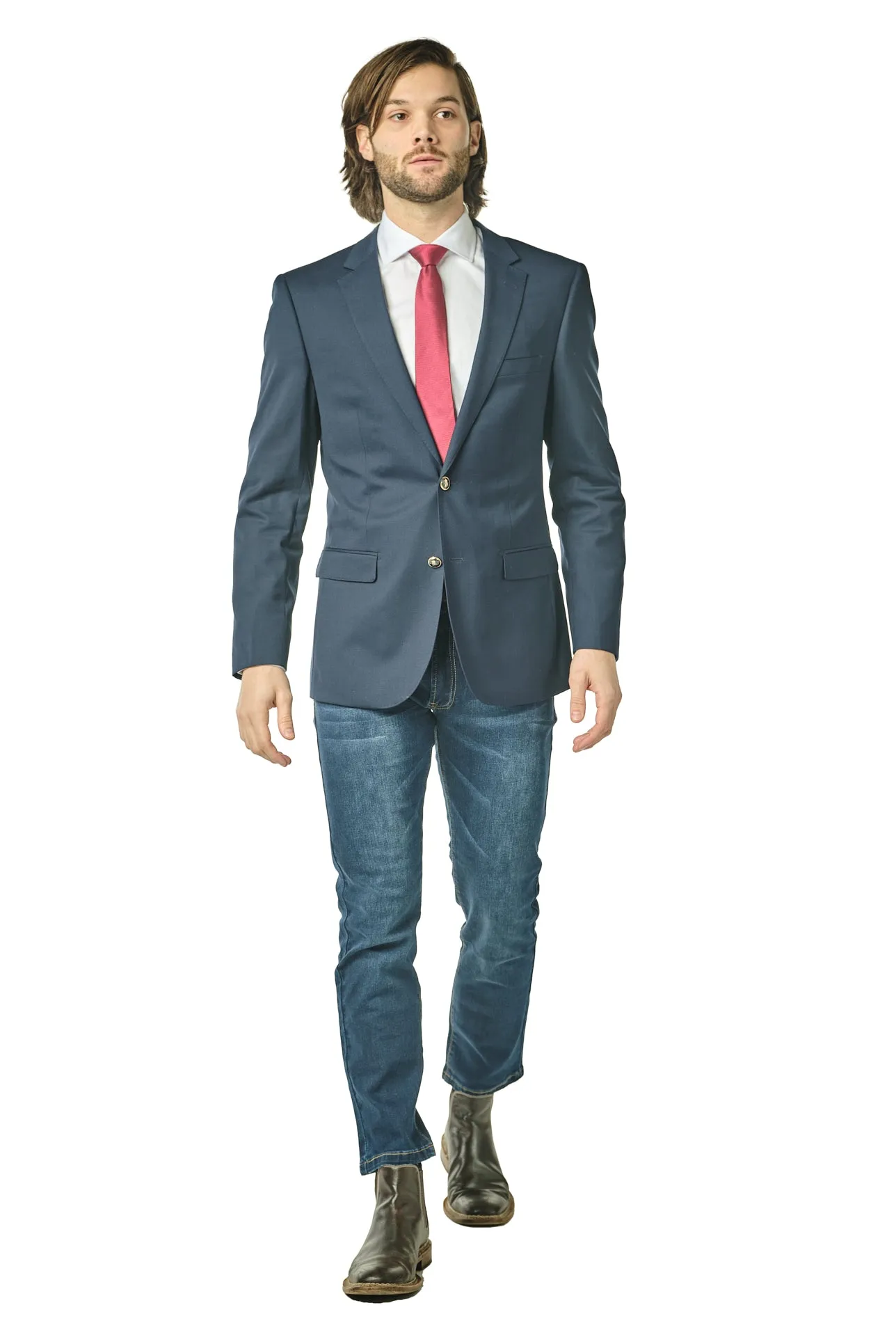 Slim Fit Navy Blazer GB-BLZ-Navy