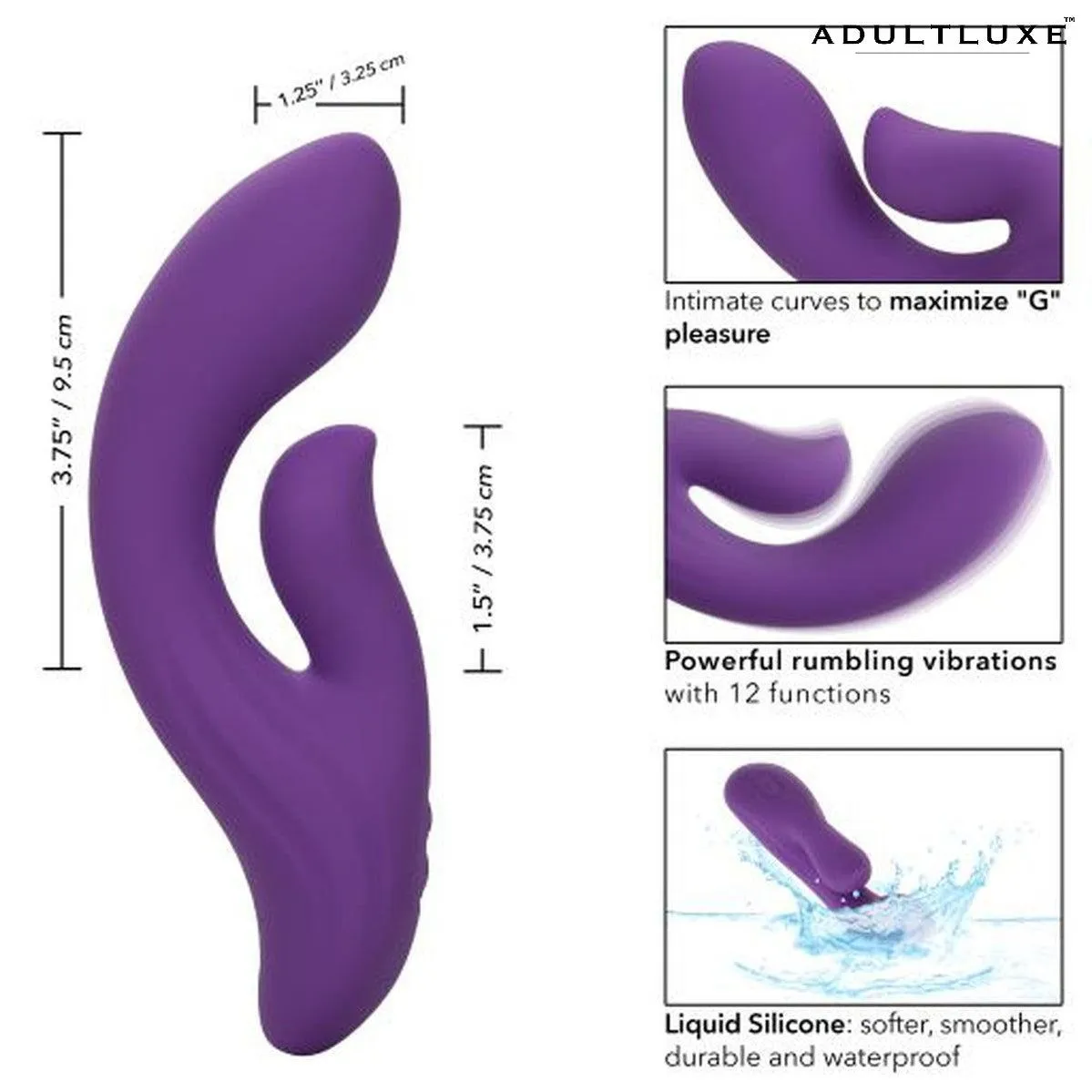 Stella Liquid Silicone Dual Pleaser Rabbit Vibrator