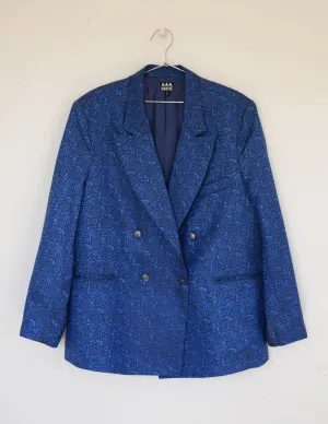 Syr Electric Satin Jacquard Blazer