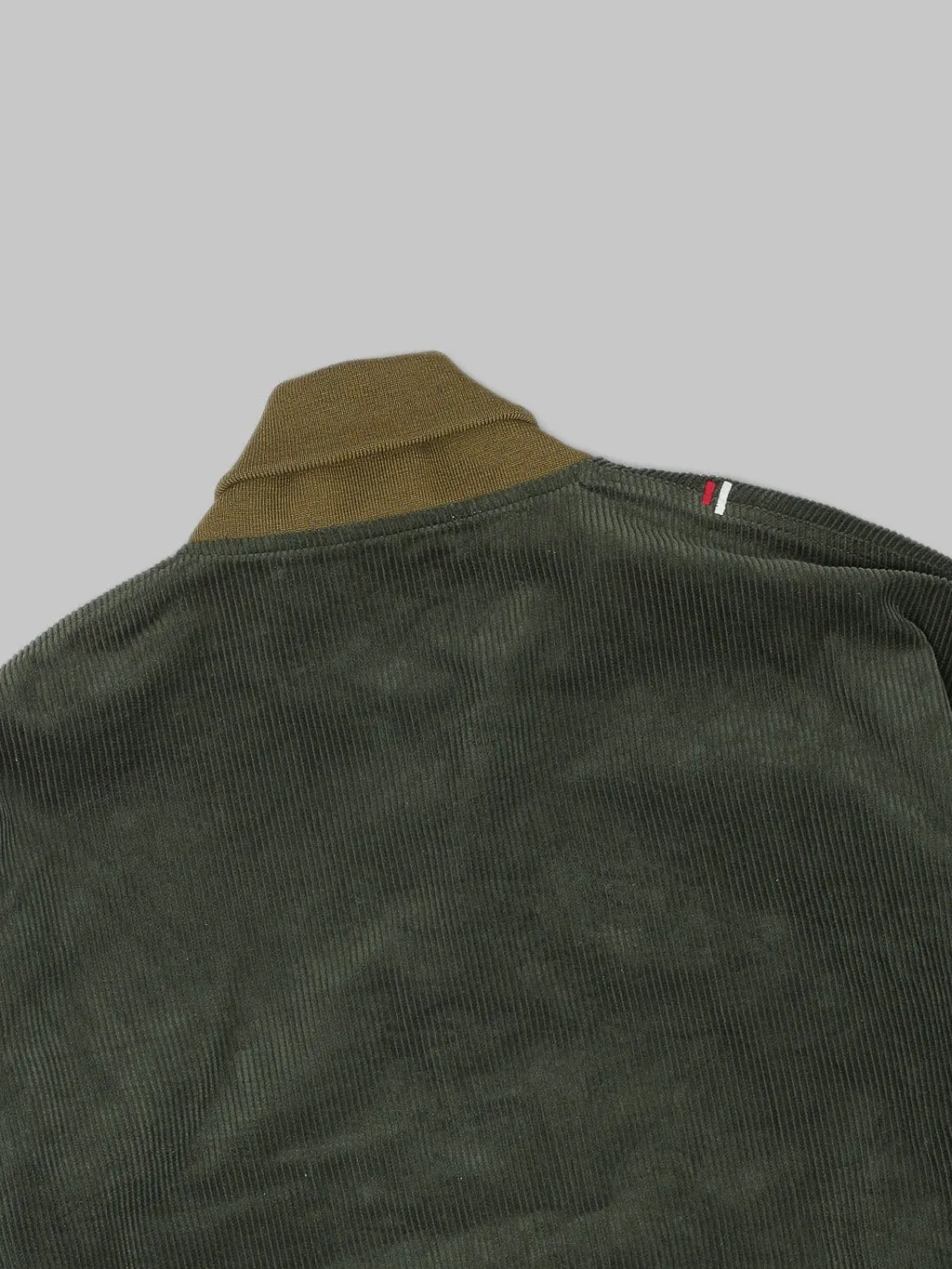 Tanuki "Sazanami" Corduroy Bayberry Dyed Green Jacket