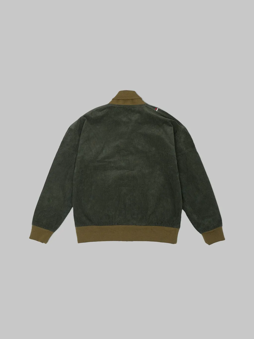 Tanuki "Sazanami" Corduroy Bayberry Dyed Green Jacket