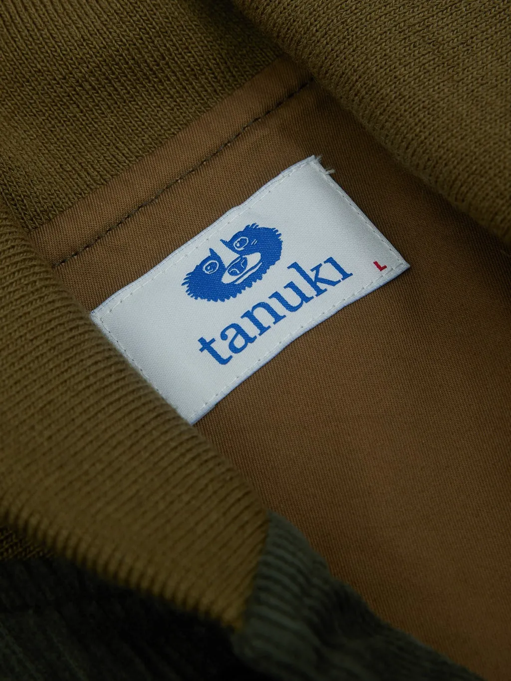 Tanuki "Sazanami" Corduroy Bayberry Dyed Green Jacket