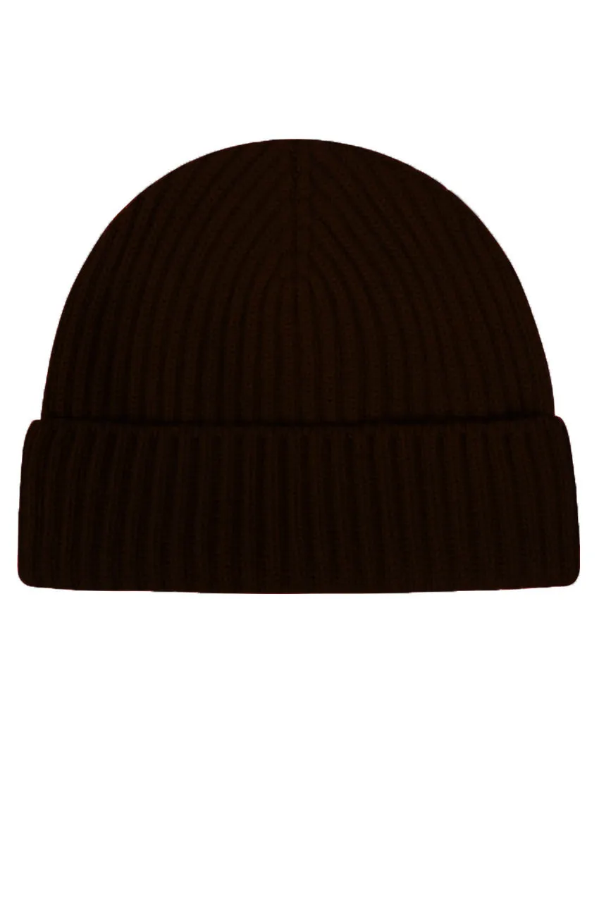 THE CLASSIC RIBBED BEANIE | Dark Chocolate