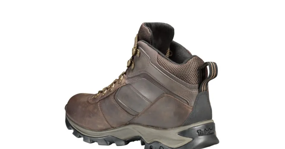 Timberland Men's Mt. Maddsen Waterproof Mid Hiking Boot Dark Brown Full-Grain (TB02730R242)