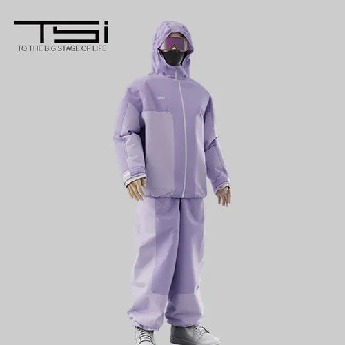 TSI 23/24 Upgraded 3L Purple Snowboarding Jacket & Pant