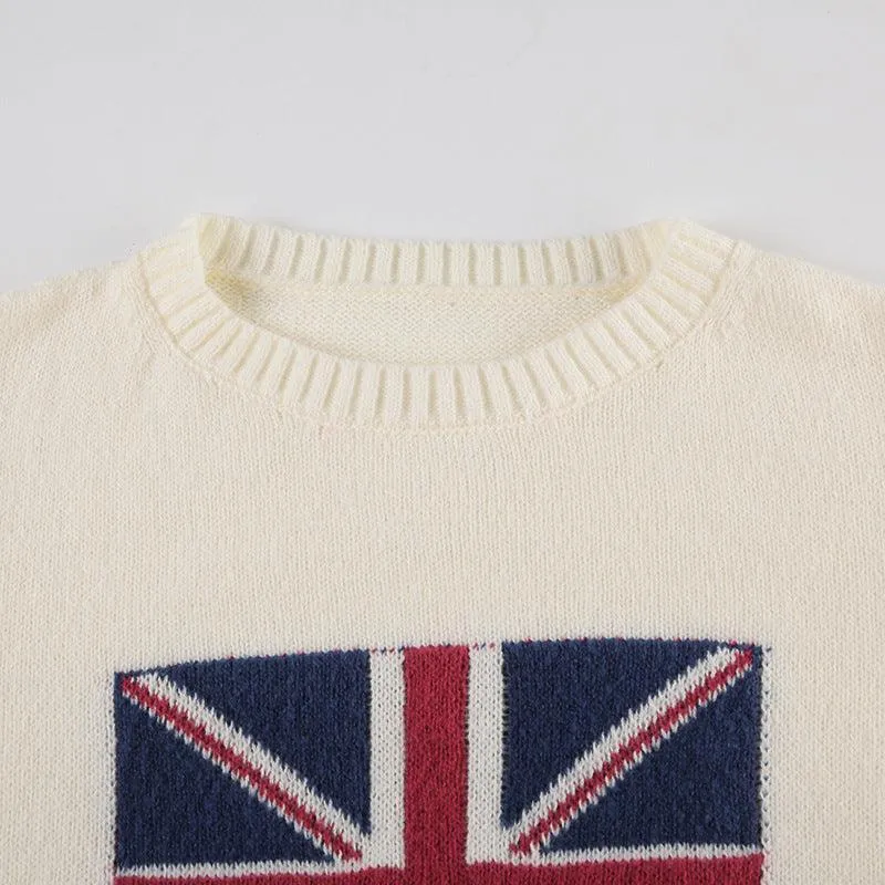 Union Jack Oversized Knit Sweater