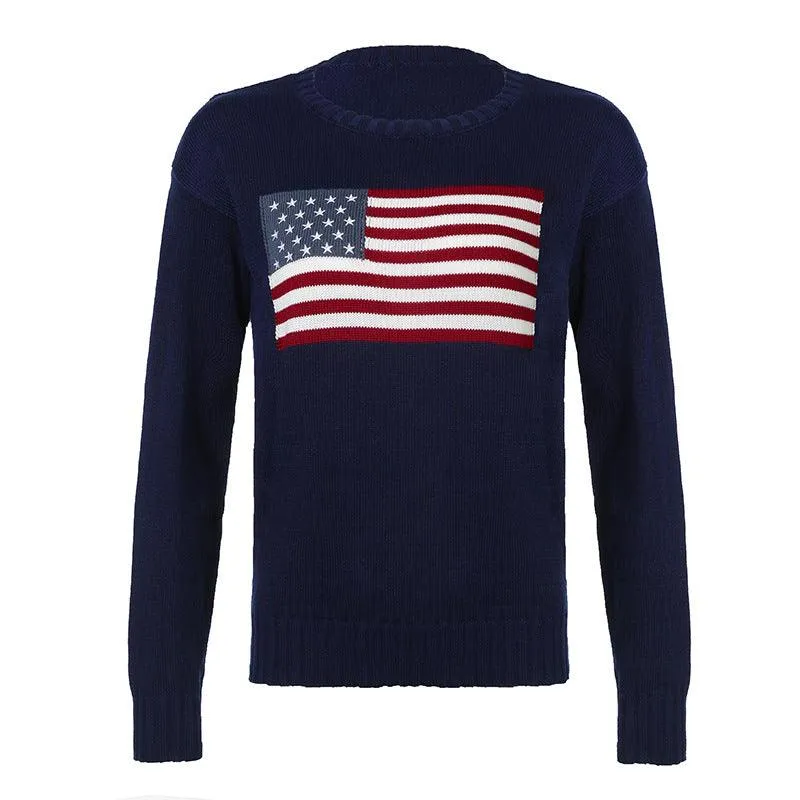 Union Jack Oversized Knit Sweater