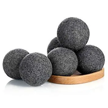 Wet Felted Alpaca Dryer Balls - Grey Aussie