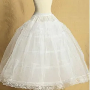 White Petticoat for Girls Crinoline Underskirt-for Gowns