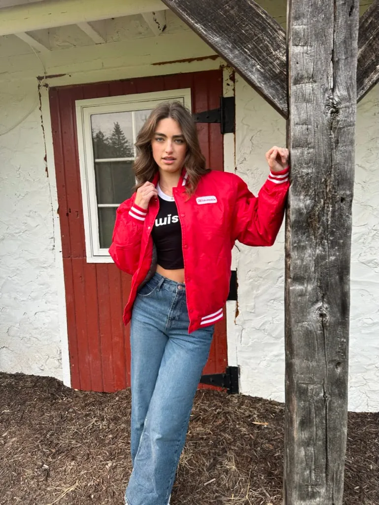 Wisconsin Name Plate Varsity Bomber Jacket